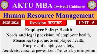 Human Resource Management mba unit 5, Human Resource Management MBA 2nd sem, #education #mbaclasses