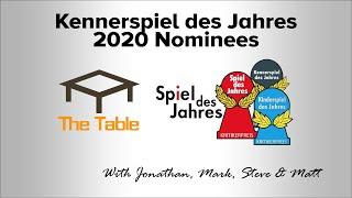 Kennerspiel des Jahres 2020 Nominees