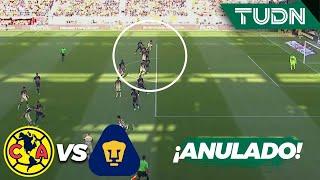 ¡ERA UN GOLAZO! Anulan gol al América | América 0-2 Pumas | Tour águila 2022 | TUDN