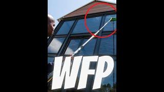 WATER FED POLE - Window Washing Technique - Window Cleaning - SATISFYING Cleaning Tips and Tricks