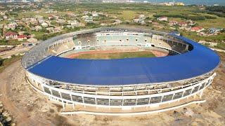 UPDATE: SEKONDI SPORTS STADIUM RENOVATION - ROOFING HALTED? INSIDE &OUTSIDE TOUR + DRONE VIEW