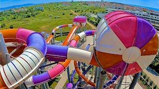 The Space Shuttle Water Slide Ride at Aquapark Nessebar