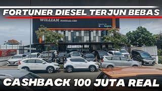 HARGA FORTUNER DIESEL BEKAS TERJUN BEBAS TAHUN 2025 CASHBACK SAMPAI 100 JUTA SHOWROOM BEKASI BERANI