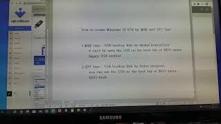 How to Create the USB booting disk by MBR and GPT Type