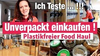 Plastikfrei einkaufen im UNVERPACKT Laden | FOOD HAUL | Nachhaltig Leben | Rebekka