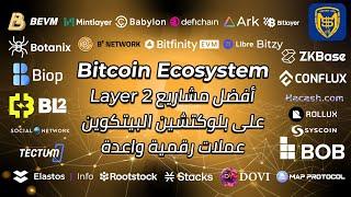 عملات رقمية واعدة  أفضل مشاريع Layer 2 على بلوكتشين البيتكوين   Bitcoin Ecosystem