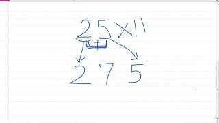 MULTIPLICATION TRICK by 11 #vedicmaths #multiplication by 11 # tricks