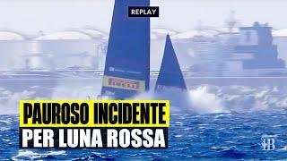 ULTIM'ORA PAUROSO INCIDENTE DI LUNA ROSSA: LA BARCA SI INABISSA. "ABBIAMO ROTTO TUTTO"