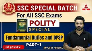 SSC CGL/ SSC CHSL/ SSC MTS | Constitution | Fundamental Duties and DPSP | GS by Sahil Madaan