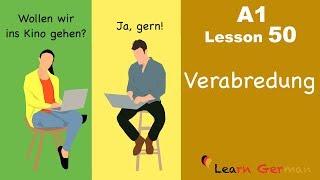 Learn German | Verabredungen | Appointments | German for beginners | A1 - Lesson 50