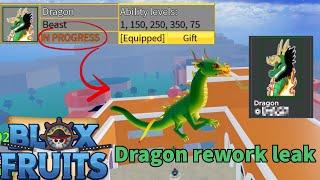 Dragon Rework Massive leak (WORTH?)  | Blox Fruits |