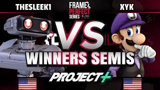FPS6 Online - Thesleek1 (R.O.B./Marth) vs. XYK (Luigi) - Project+ Winners Semifinal