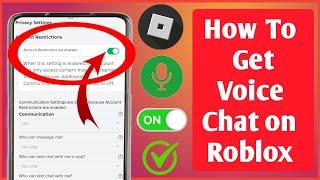 How To Get Voice Chat On Roblox (2024) | Enable Voice Chat in Roblox
