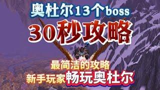 奥杜尔全13个boss 30秒攻略 以最简洁的攻略让新手玩家畅玩奥杜尔