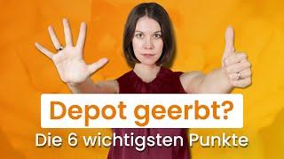 Depot erben: Vermeide teure Fehler! | justETF