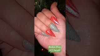 RED CANDY CANE||HOLIDAY SIMPLE GEL SET!!@madamglamofficial