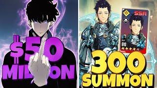 SOLO LEVELING ARISE ON TOP & 300 SUMMONS TO PULL 1 UNIT TO MAX OUT CAN I DO IT? -Solo Leveling Arise