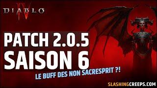 PATCH 2.0.5 DIABLO 4 SAISON 6, au final pas mal de buffs intéressant !