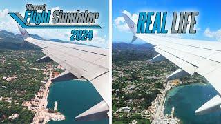 Microsoft Flight Simulator 2024 (FS2024) vs Real Life | Corfu Takeoff