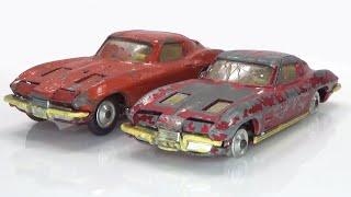 Corvette Stingray. Restoration of Corgi models to the factory condition from 1963.