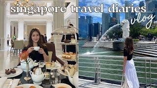 SINGAPORE TRAVEL DIARIES | few days in singapore  trying iconic foods, shopping, things to do