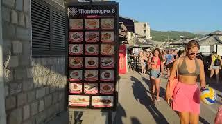 Montenegro, Sutomore, walking along the beach and prices of food and drinks in the city!