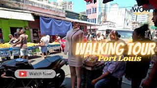 Centre of Port Louis (near market), Walking tour 4k | Port Louis, Mauritius