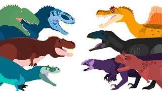 Dinosaurs Cartoons - Dinosaurs Battles | DinoMania - Dinosaurs Cartoons Collection