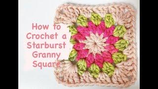 How to Crochet the WinterBurst Starburst Granny Square Motif