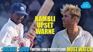 Shane Warne SUPER UPSET by Vinod Kambli !! FIND OUT WHY !!