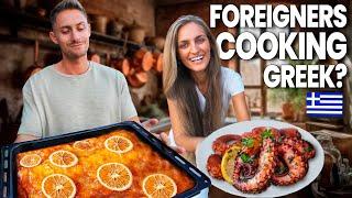 Cooking GREEK FOOD Like the Locals  Part 2! One WEEK Challenge