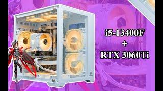 WJ Coolman ROBIN II MINI Full White RTX3060 Ti Pc Build