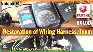 Yamaha Rx100 II Restoration of Wiring Harness/ loom II Video#04