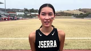 Sophie Polay of JSerra 1st Place Girls Division 4 Final at CIF Southern Section Championships