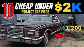 Low Prices Available: Ten Affordable Classic Cars for Sale Under $2,000!