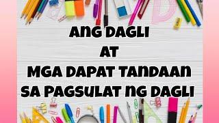 Ang DAGLI at Ang Mga Dapat Tandaan sa Pagsulat ng Dagli || Akdang Pampanitikan | FILIPINO 10