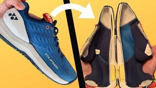 Yonex Power Cushion Eclipsion 3 Cut In Half And Durability Tests | Tennis Shoe Teardown