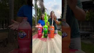 Fanta vs Mentos#shorts