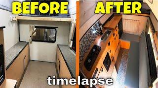 Four Wheel Camper: Unbelievable Full Buildout! Timelapse