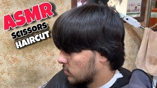 ASMR BARBER : Homeless to Youngman ASMR Scissors Haircut : Relaxing Long hair Transformation ASMR