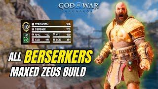 BERSERKERS AND KING HROLF - Maxed Zeus Build - God Of War Ragnarok