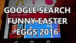 Google Search 2016 Funny Easter Eggs Phone Version "Ok Google" in Google Now Android