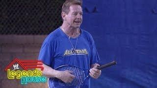 The Legends engage in a "heated" game of tennis: WWE Legends' House, April 17, 2014