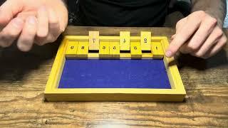  shut the box ASMR.