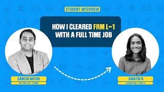 Story of Success of Swathi R - FRM L1 - 1111 Journey | Fintelligents