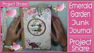 EMERALD GARDENS JUNK JOURNAL PROJECT SHARE