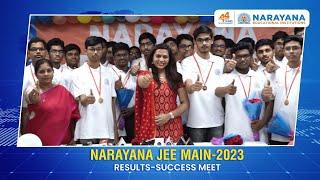 Narayana's Super Success in JEE Main 2023 - Press Meet