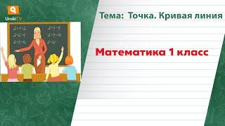 Точка  Кривая линия. Математика 1 класс