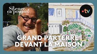 Pas de panique / 2 ans après : redessiner le grand parterre devant la maison - Silence, ça pousse !