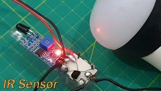 How to make 12v  ir Sensor ir sensor with 755 motor How to connect 12v LED Bulb or Motor